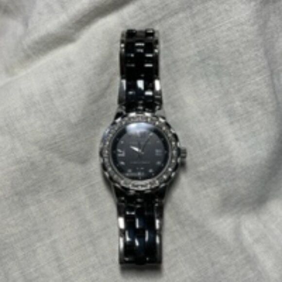 Anne Klein Womens Silver and Black Watch - Picture 8 of 8